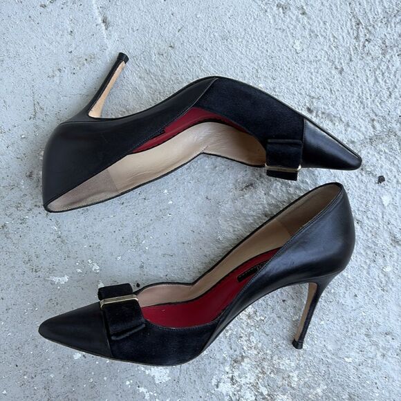 Carolina Herrera Leather n suede heels - Picture 3 of 8